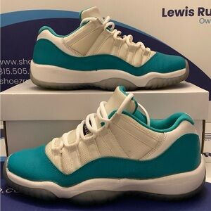 Air Jordan 11 Low Aqua Safari Kids Size 6.5y